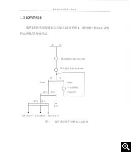選礦試驗原礦制樣加工流程圖