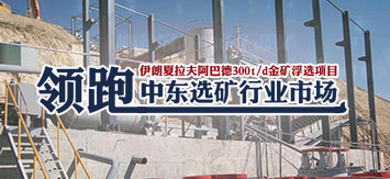 伊朗夏拉夫阿巴德300t/d金礦浮選項(xiàng)目